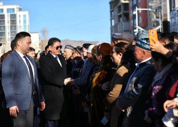 МУ-ын ерөнхийлөгч У.Хүрэлсүх Баян-Өлгий аймагт ажиллаж байна