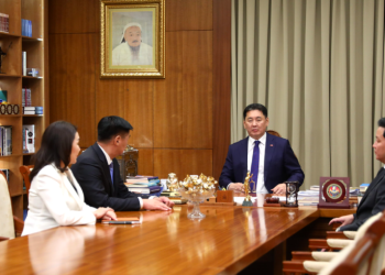 Ерөнхийлөгч У.Хүрэлсүх УИХ-ын дарга С.Бямбацогтыг хүлээн авч уулзлаа